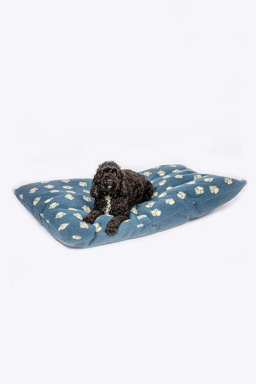 Danish Designs Blue Fleece Harbour Paw Deep Duvet Dog Bed