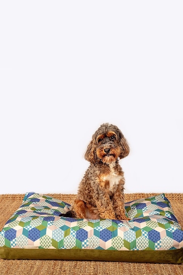 Laura Ashley Green Thistle Patchwork Duvet Dog Bed