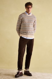 Joules Oaksey Brown Jumbo Cord Trousers - Image 3 of 6