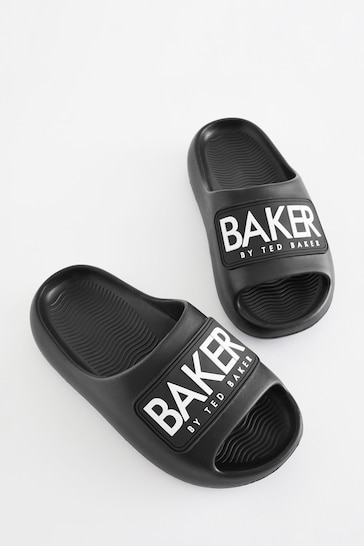 Baker by Ted Baker Boys Black Sliders