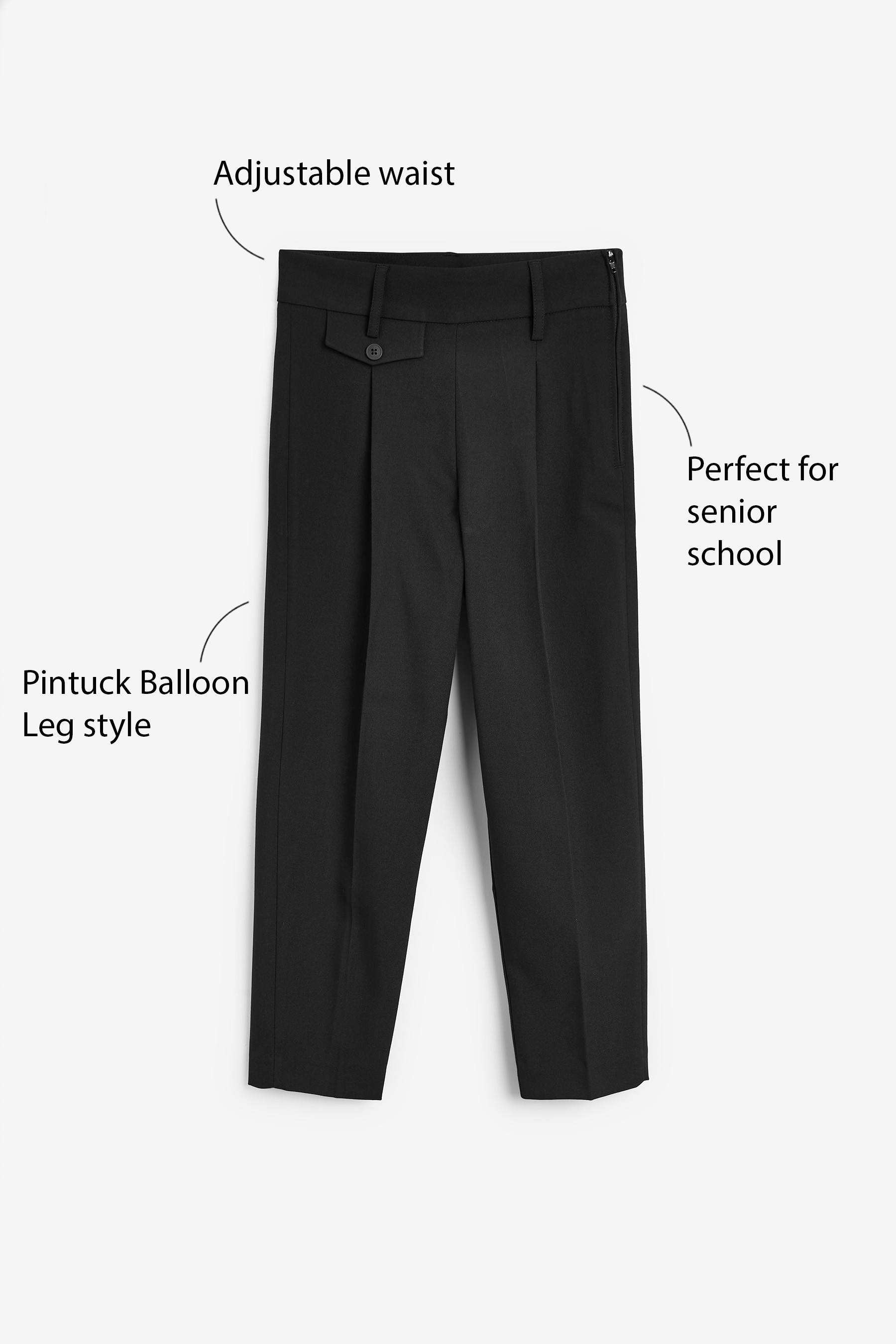 Tapered shop school pants