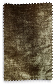 Olive Green Collection Luxe Heavyweight Plush Velvet Super Pencil Pleat Thermal Door Curtain - Image 5 of 6