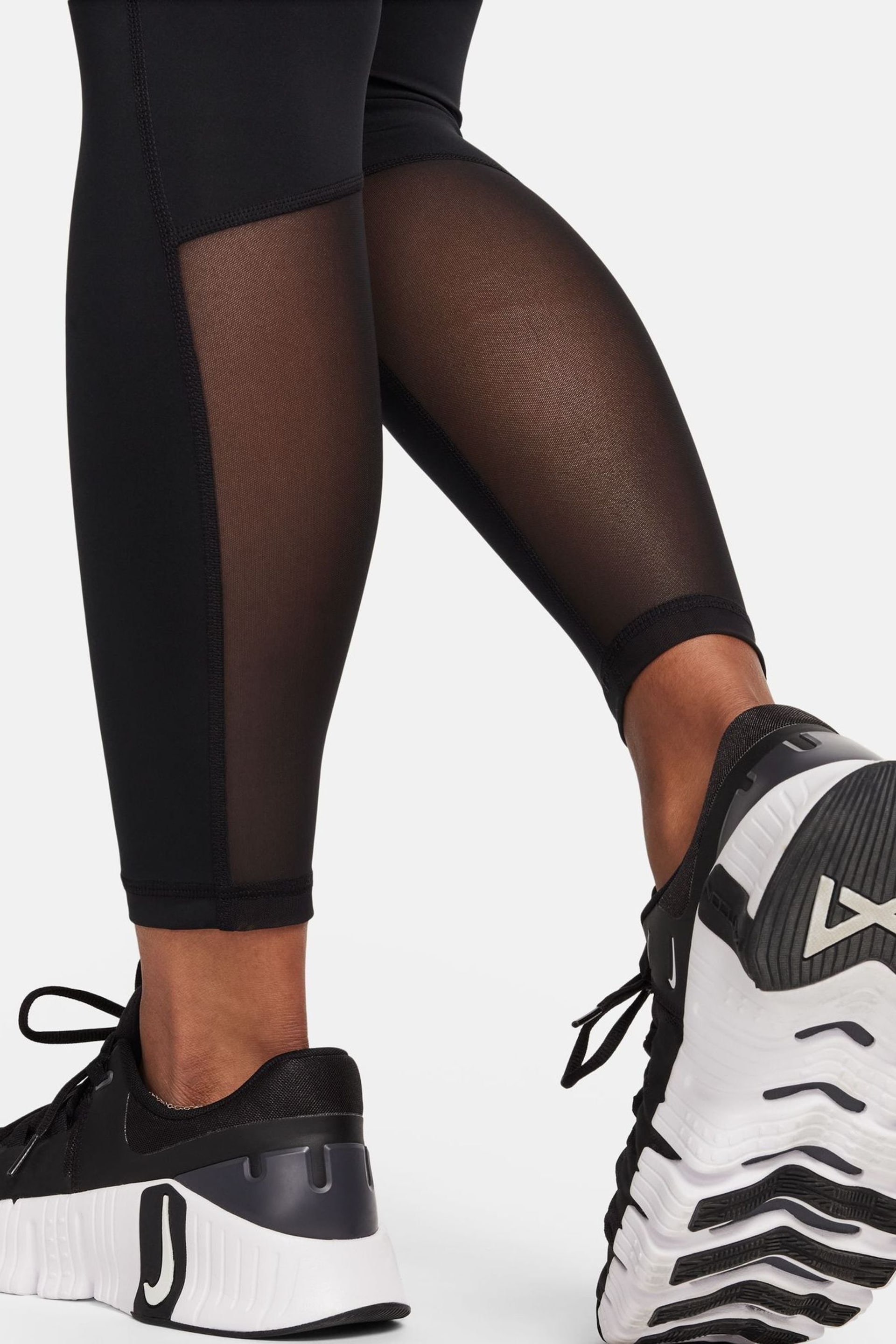 Nike Black Pro Dri-FIT 365 Mid-Rise 7/8 Leggings with Pockets - Image 6 of 7