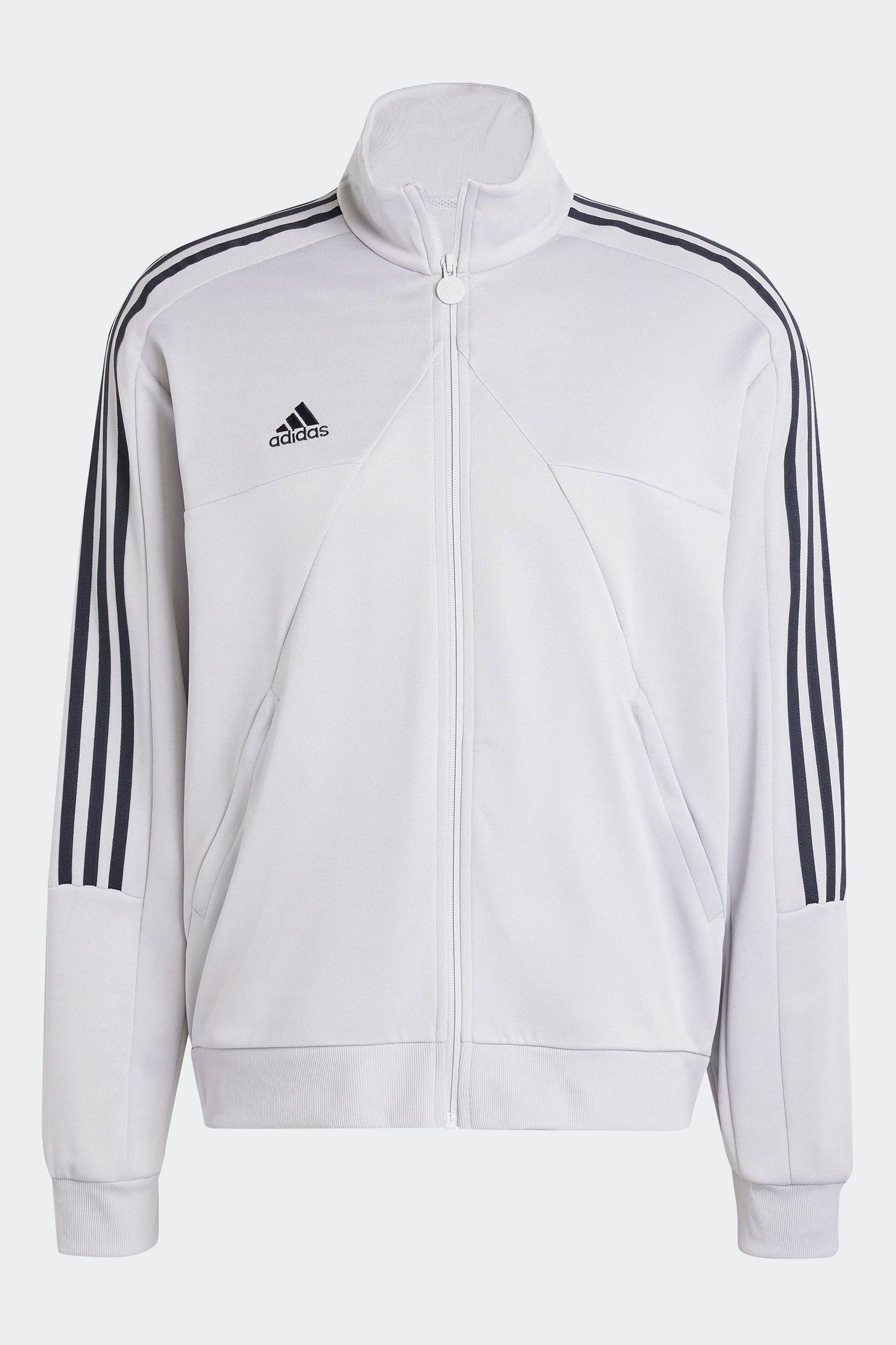 White and grey adidas jacket sales