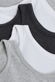 Grey/White Vests 5 Pack (1.5-16yrs) - Image 5 of 5