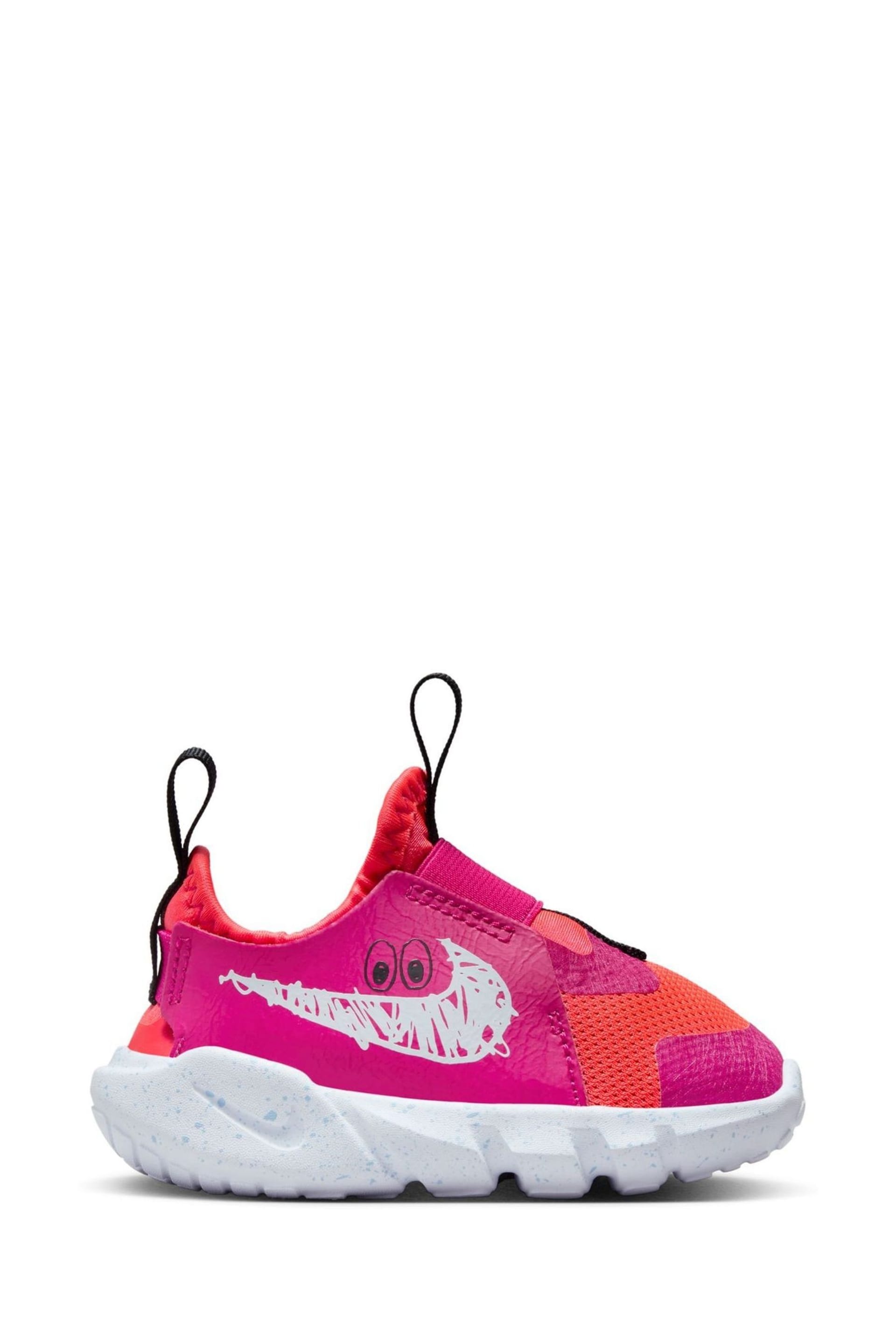 Nike Crimson Pink Flex Runner 2 Infant Trainers - Image 1 of 11
