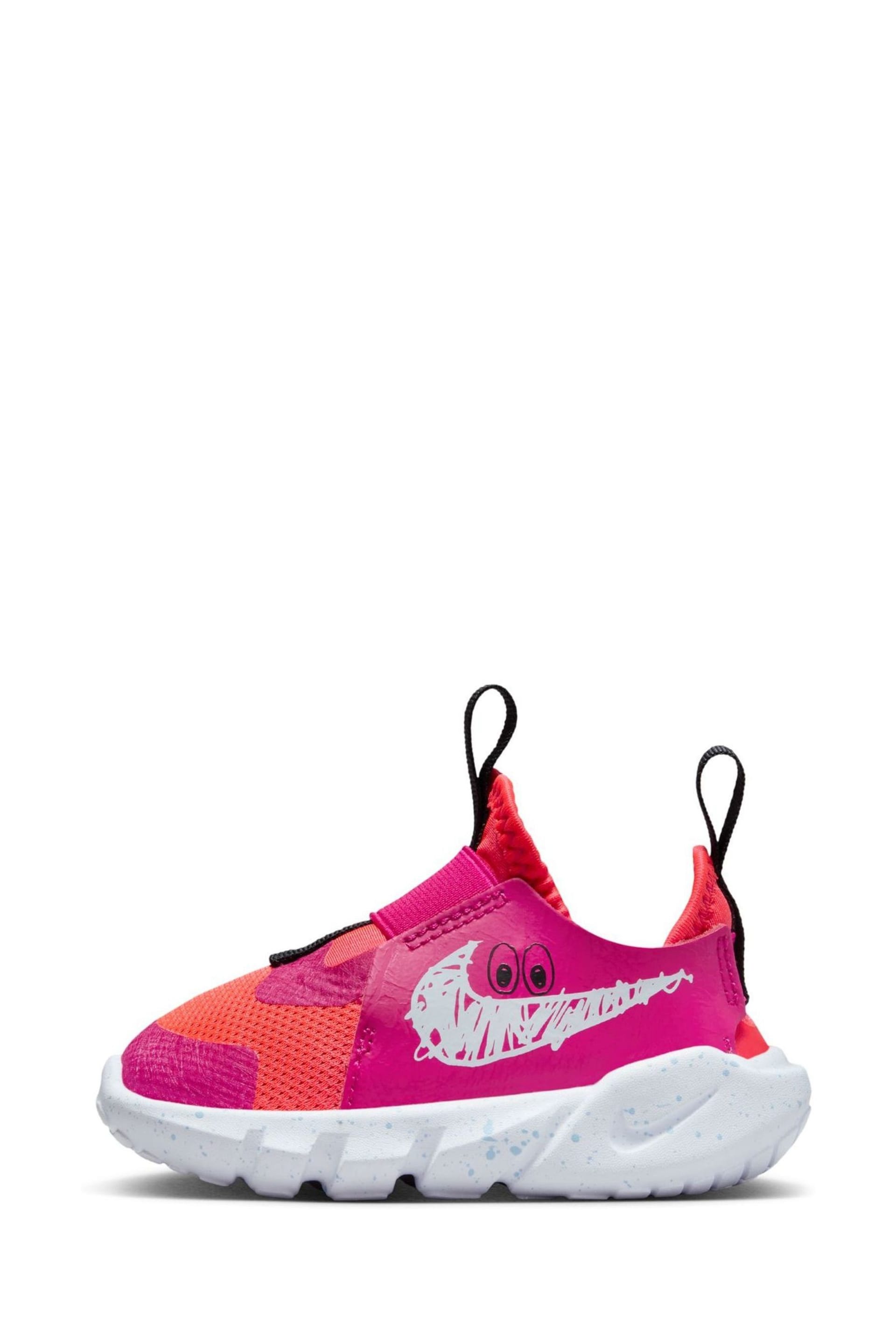 Nike Crimson Pink Flex Runner 2 Infant Trainers - Image 3 of 11