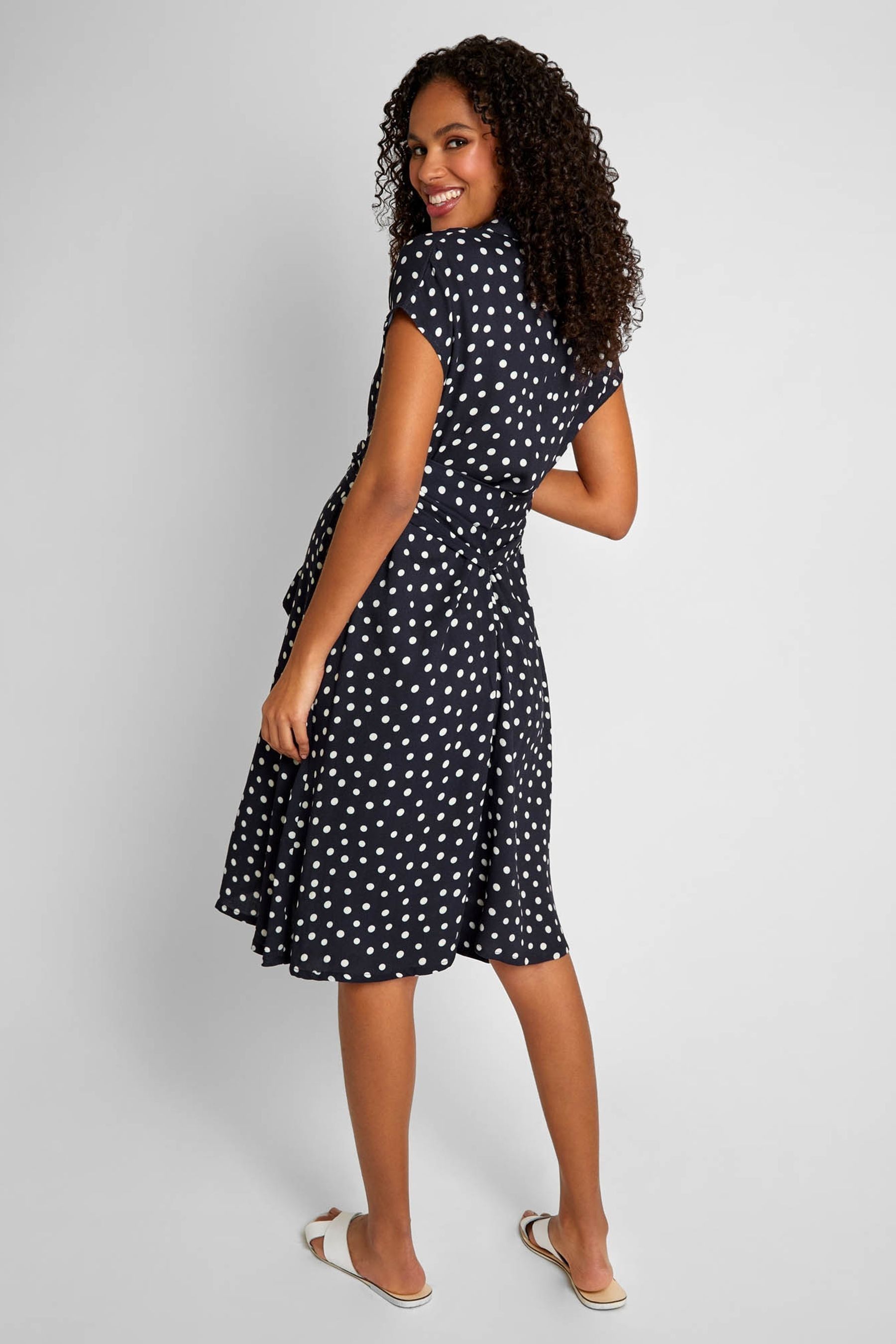 Next navy spot dress outlet