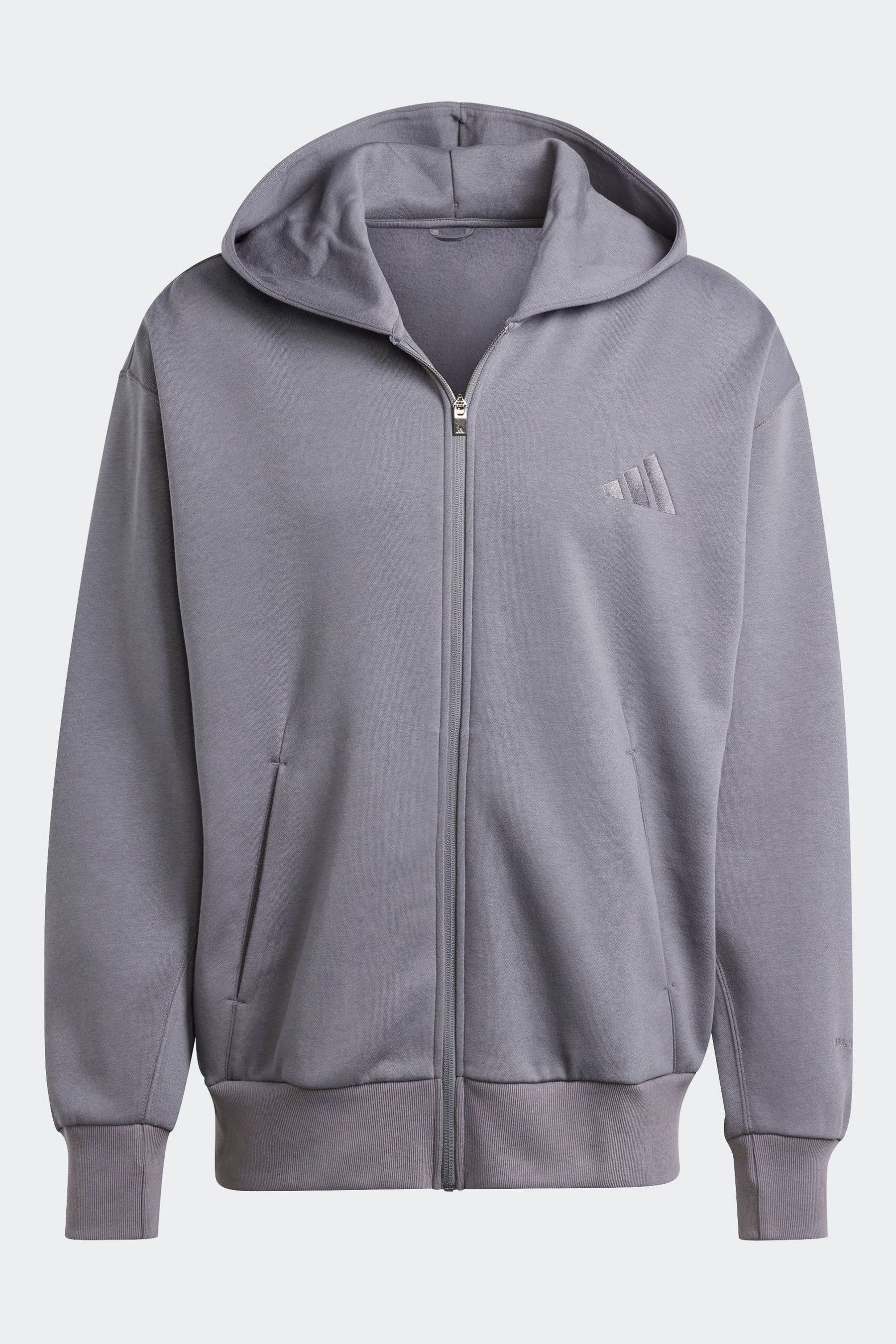 Buy adidas Grey All Season Fleece Zip Up Hoodie from Next Luxembourg