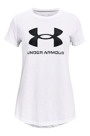 Under Armour White Sportstyle Logo Short Sleeve T-Shirt - Image 1 of 2