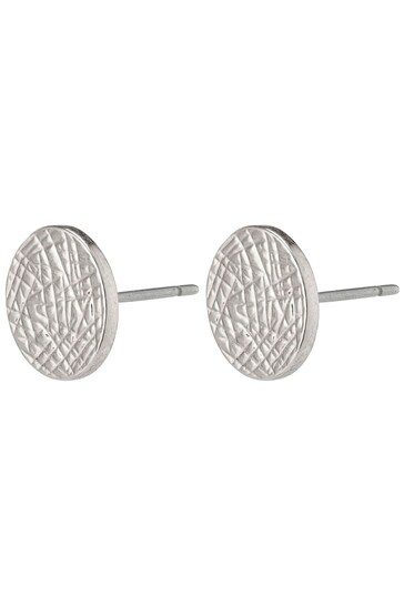 PILGRIM Silver Plated Wynonna Rustic Earrings