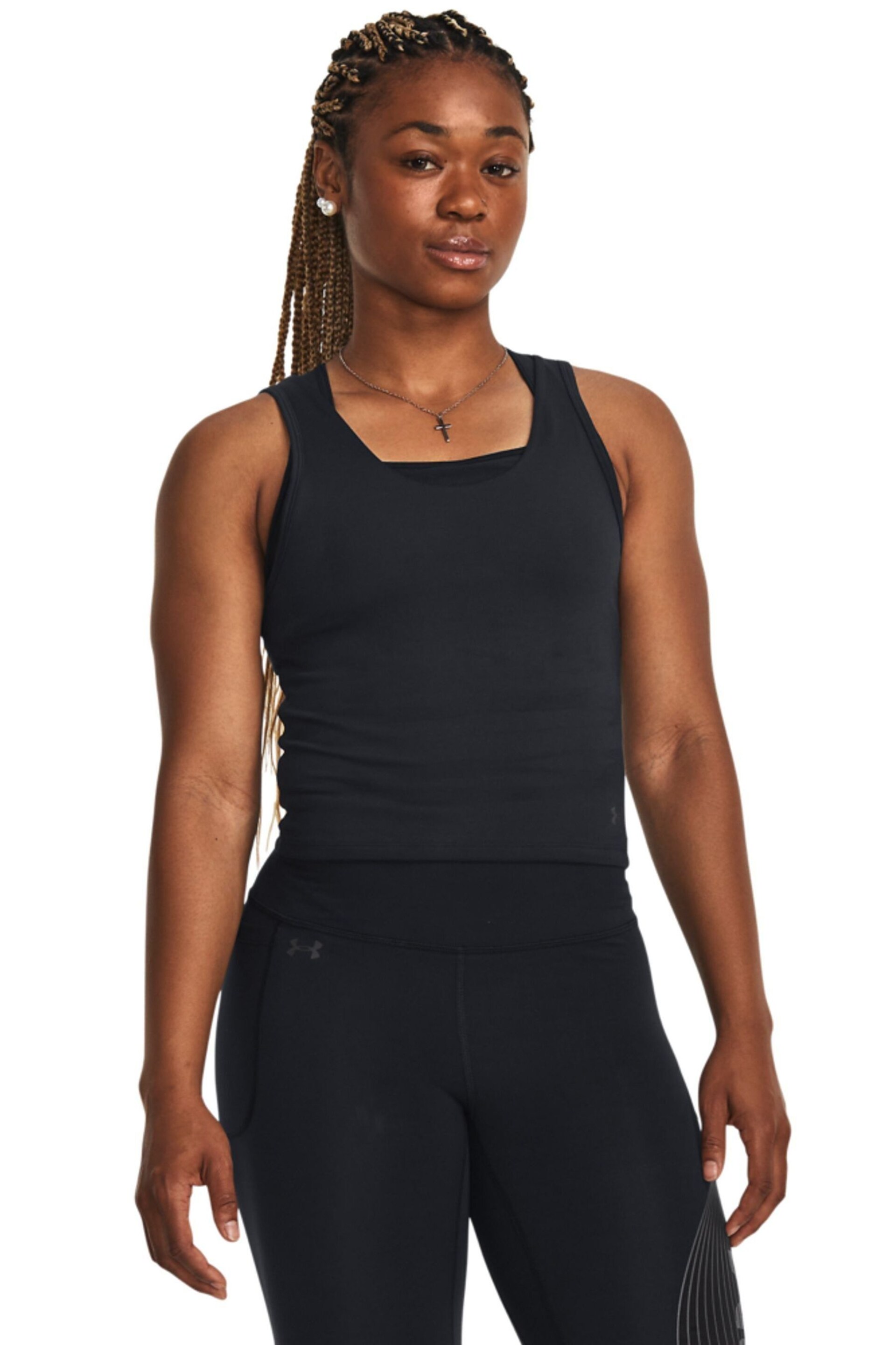 Under Armour Black Motion Crop Top - Image 1 of 6