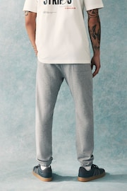 adidas Grey Light All Season French Terry Regular Tapered 100% Cotton Joggers - Image 3 of 5