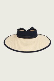 LK Bennett Rosemary Large Straw Visor Hat - Image 2 of 3