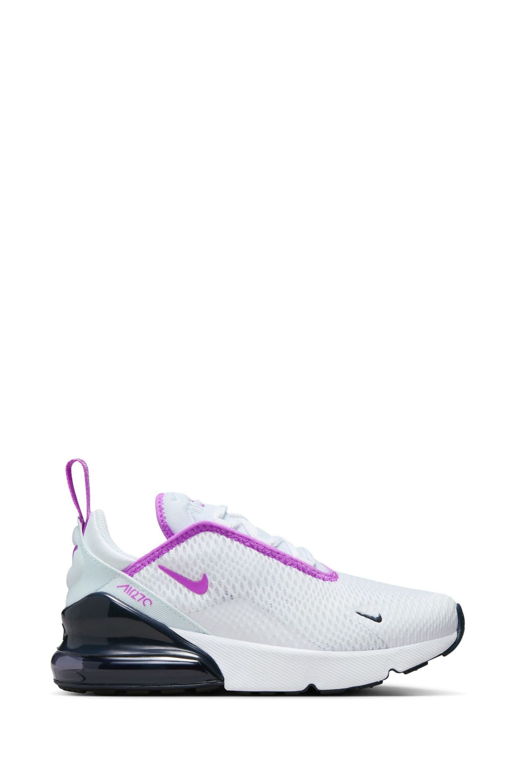 Air max 270 white purple hotsell
