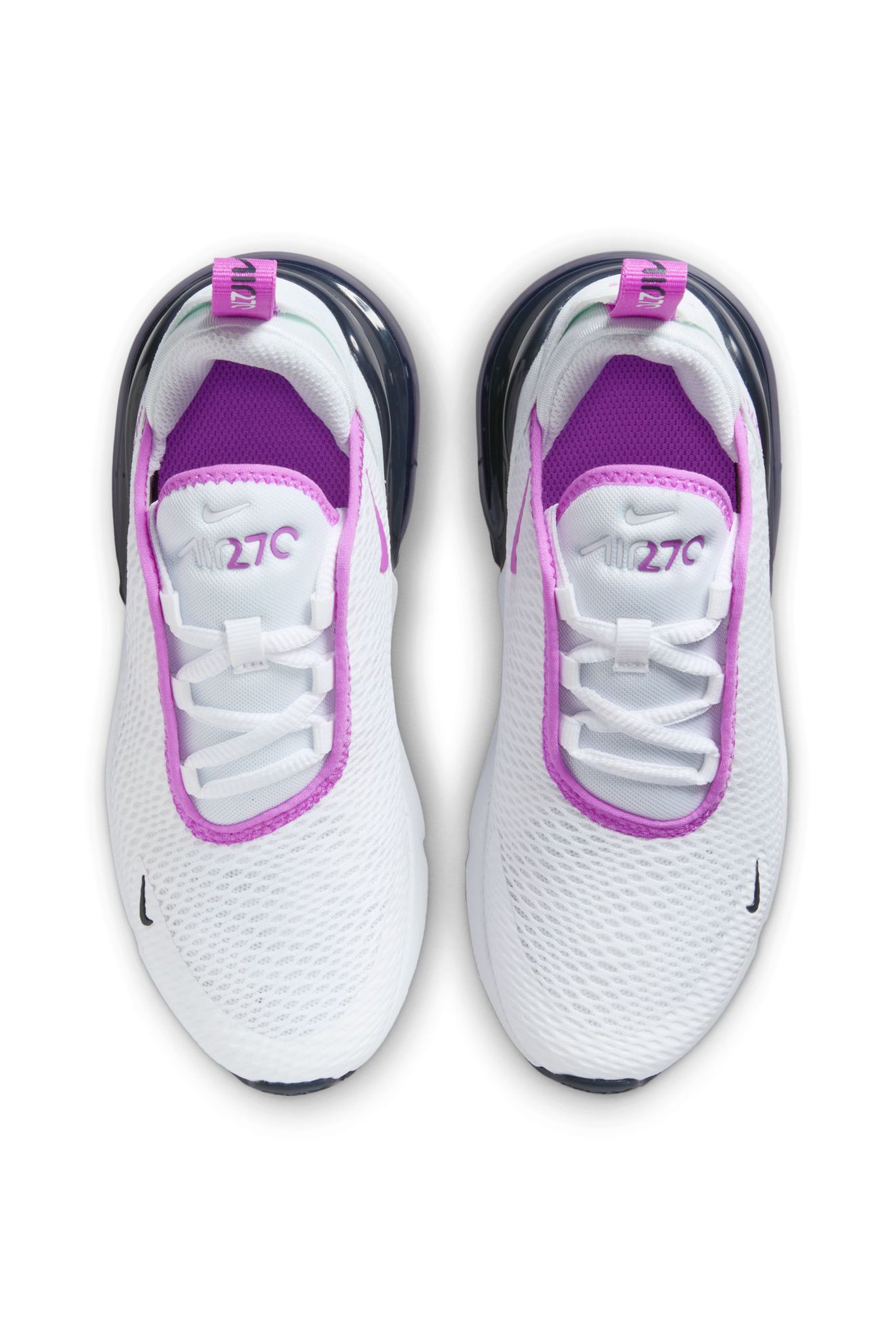 Buy Nike White Purple Air Max 270 Junior Trainers from Next Luxembourg