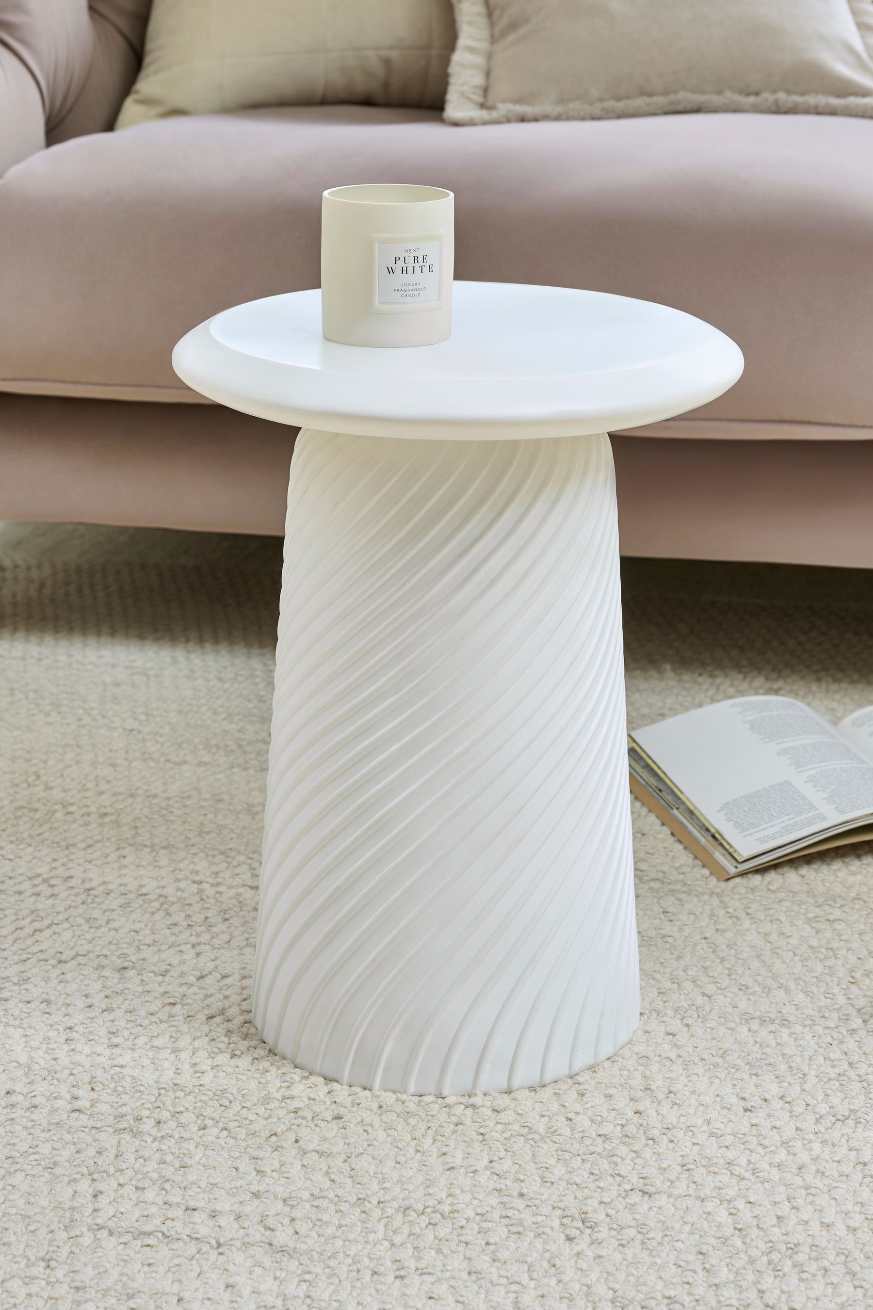 Small white resin table sale