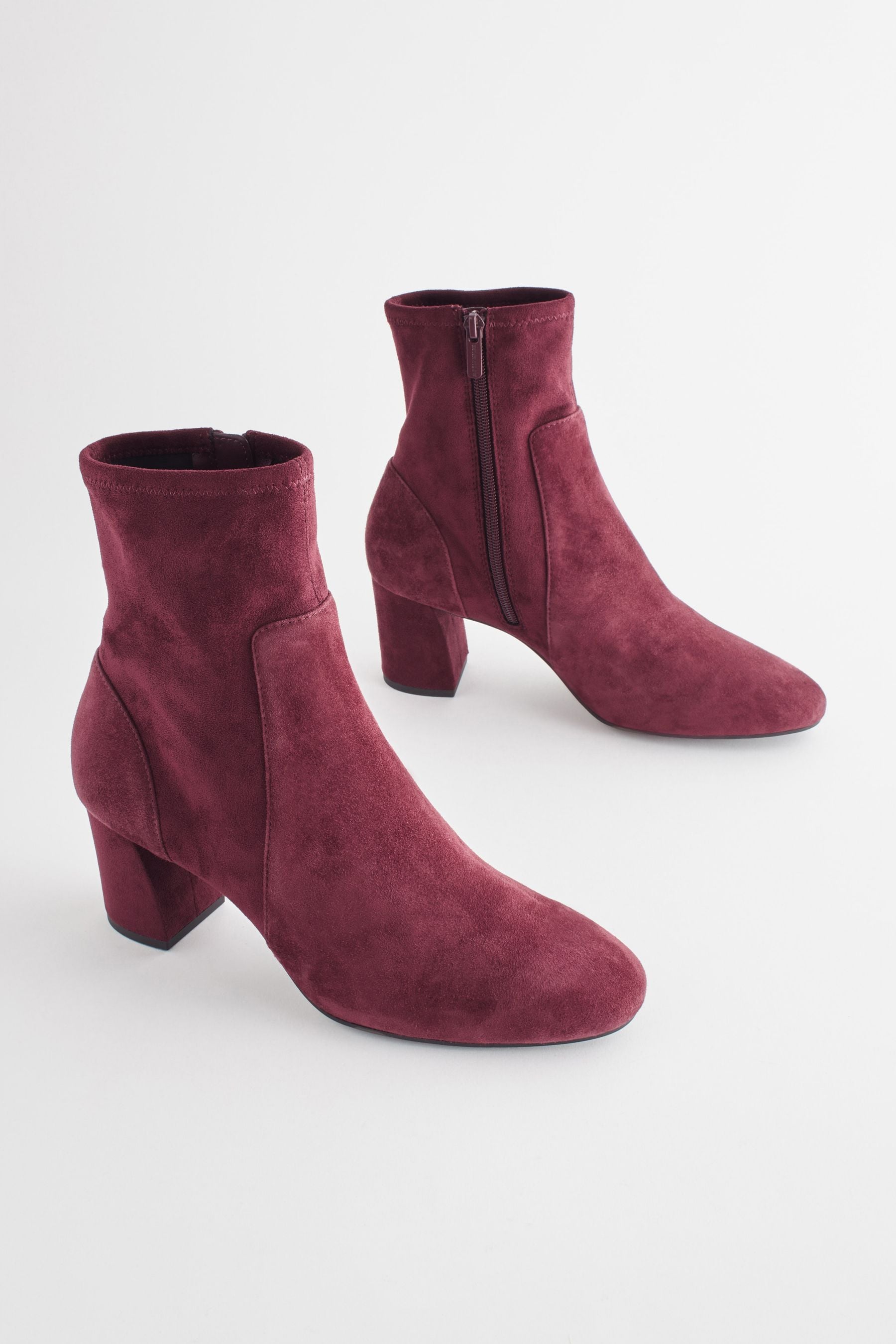 Burgundy sock booties store
