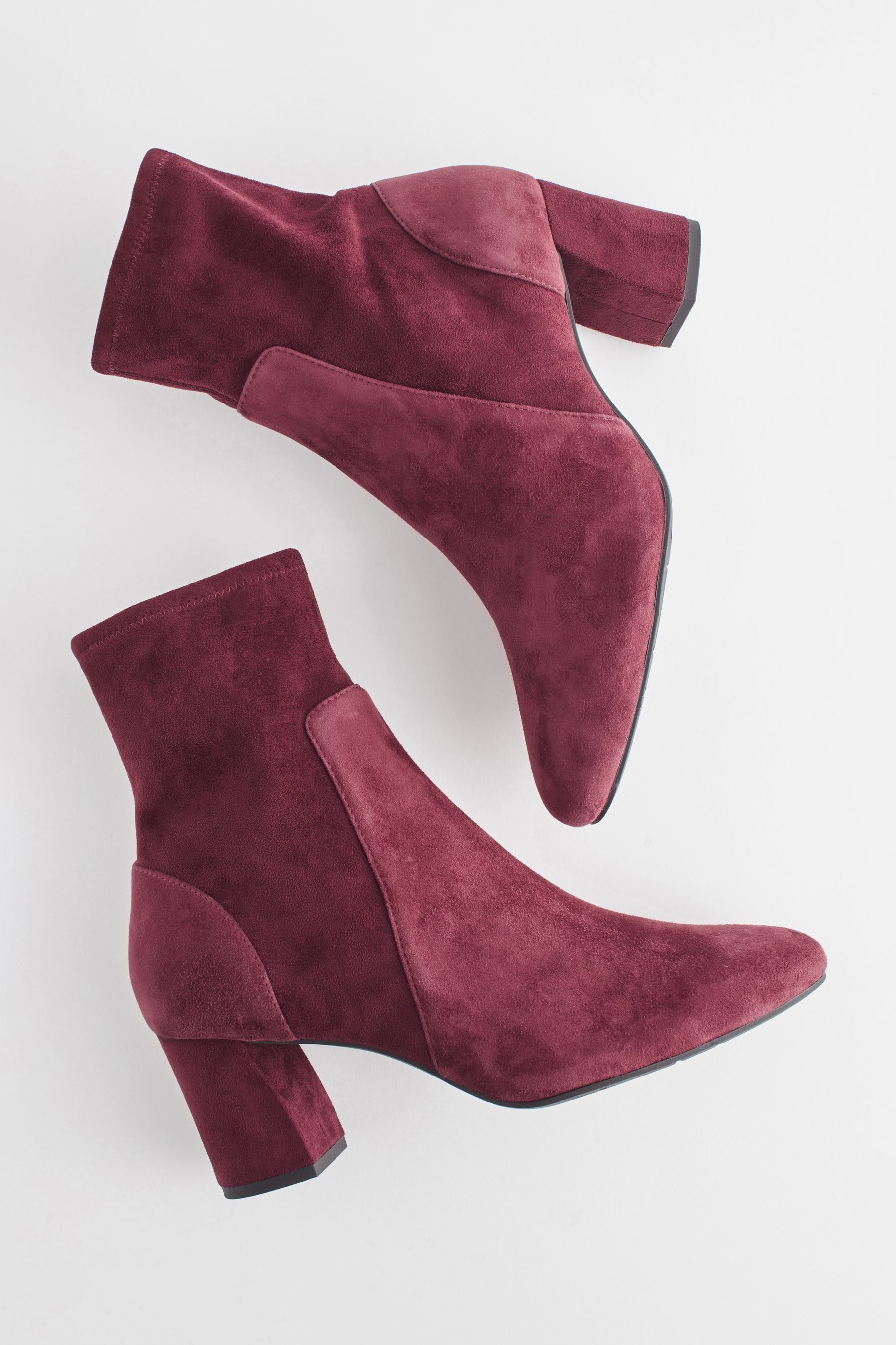 Burgundy sock boots online