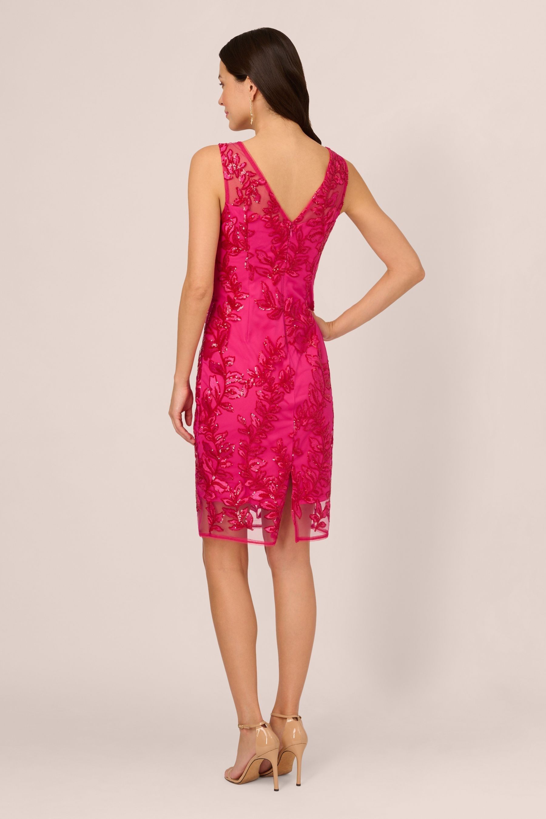 Adrianna papell feather dress top