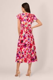 Adrianna Papell Pink Printed Ankle Length Dress - Image 2 of 6