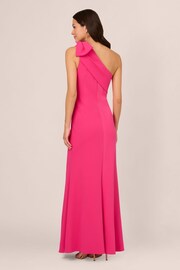 Adrianna Papell Pink Stretch Crepe Long Dress - Image 2 of 7