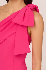 Adrianna Papell Pink Stretch Crepe Long Dress - Image 5 of 7