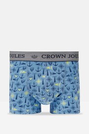 Joules Crown Joules Blue Sail Cotton Boxer Briefs (2 Pack) - Image 2 of 4