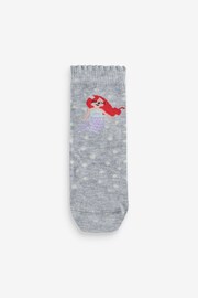 Pink/Grey 3 Pack Cotton Rich Mermaid Character Ankle Socks - Image 4 of 4