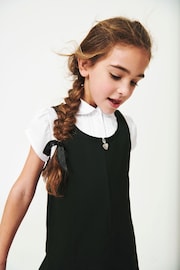 Black Regular Fit Zip Front School Pinafore (3-14yrs) - Image 5 of 8