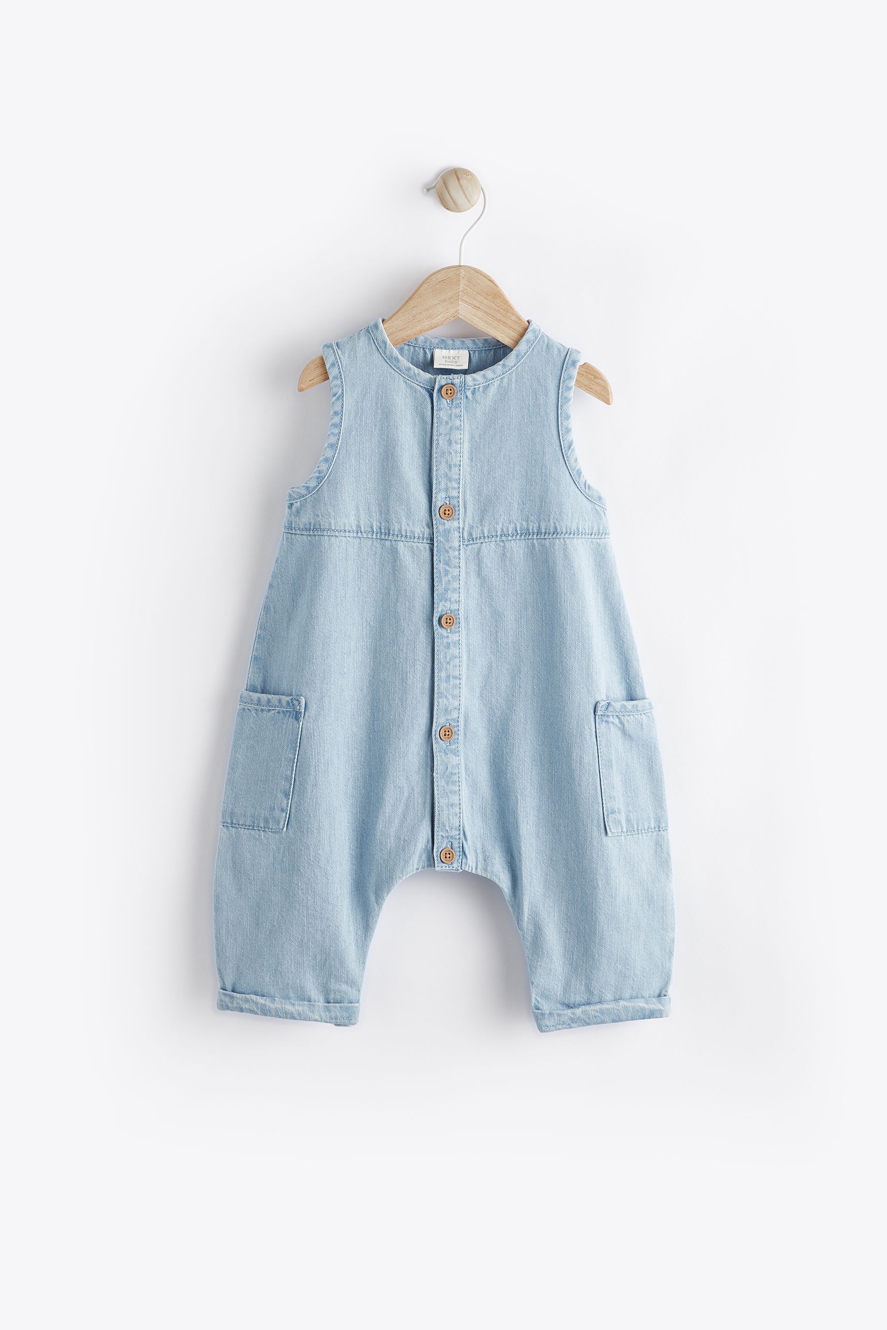 Denim Baby Jumpsuit 0mths 2yrs