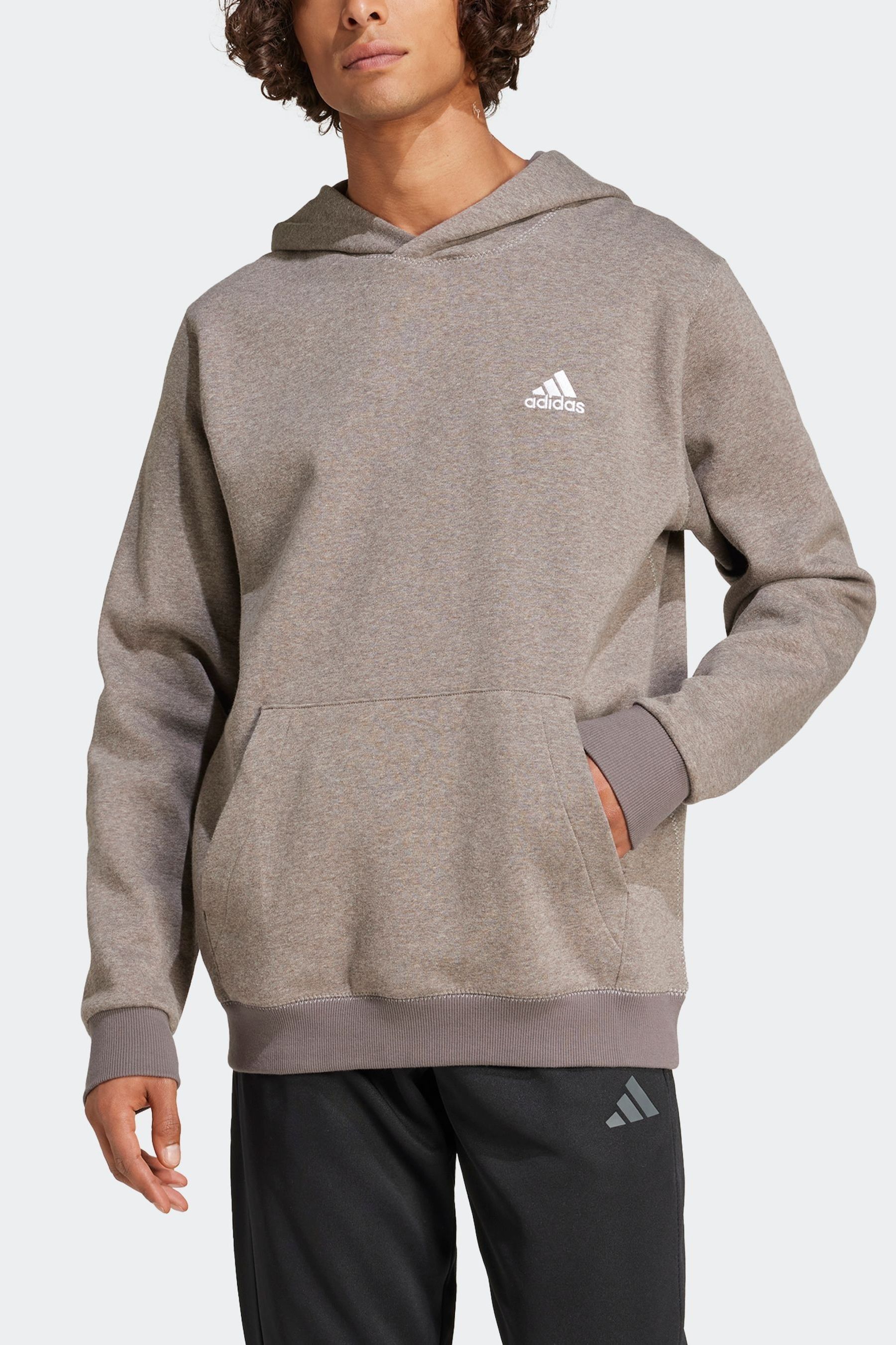 Adidas grey and pink hoodie outlet