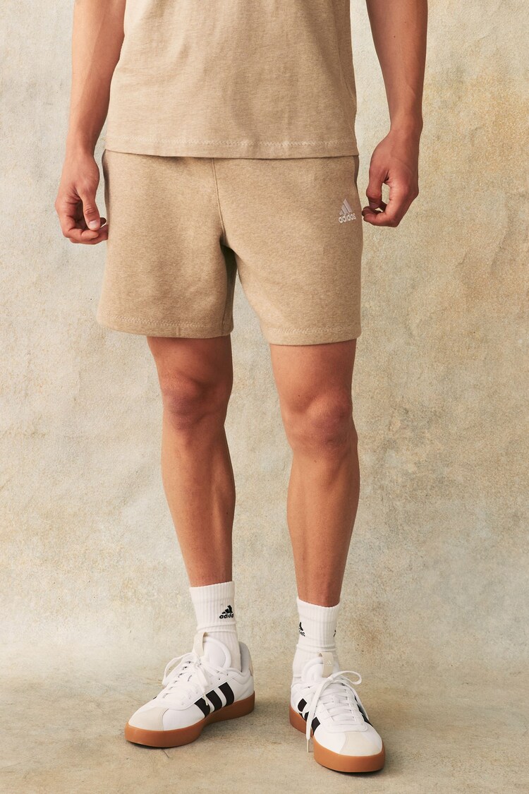 adidas Pink Seasonal Essentials Melange Shorts - Image 1 of 6