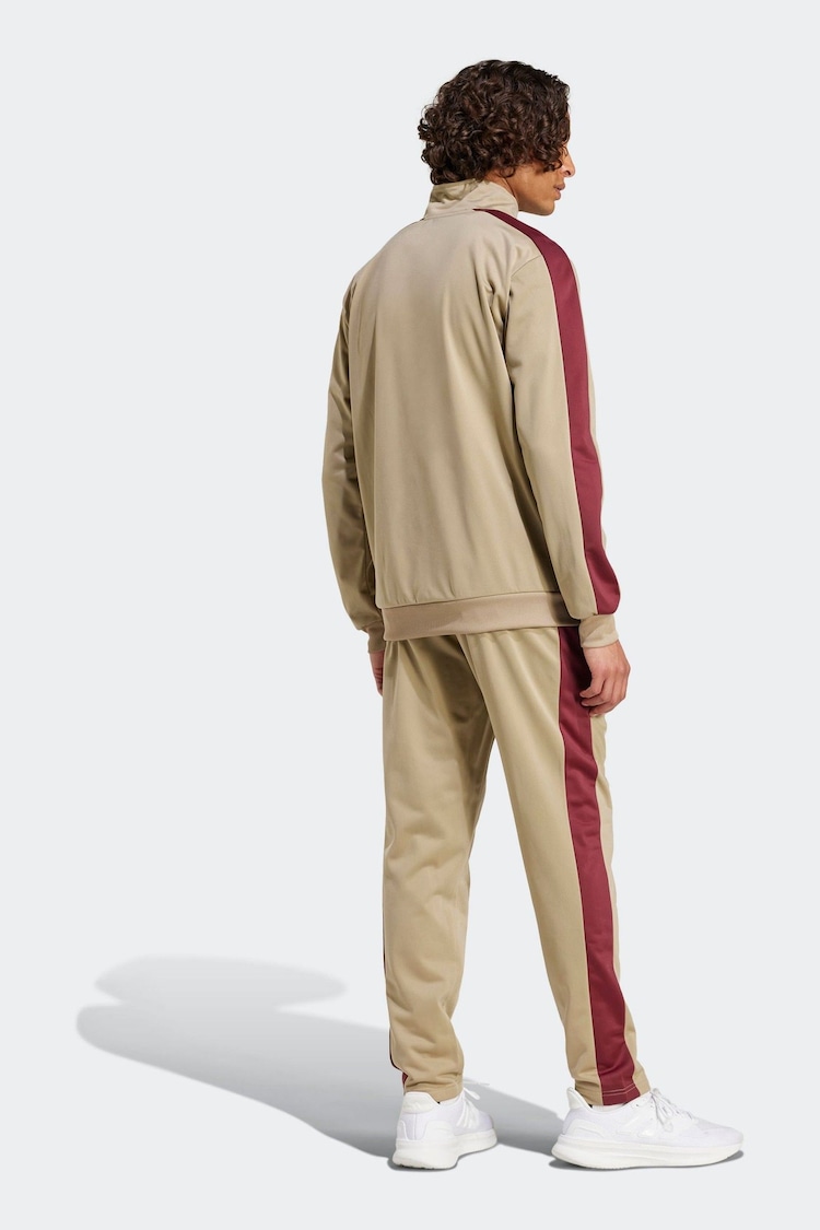 adidas Brown Tricot Colourblock Tracksuit - Image 2 of 6