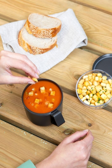 Brabantia Grey Make & Take Lunch Set - Soup Mug & Lunch Box