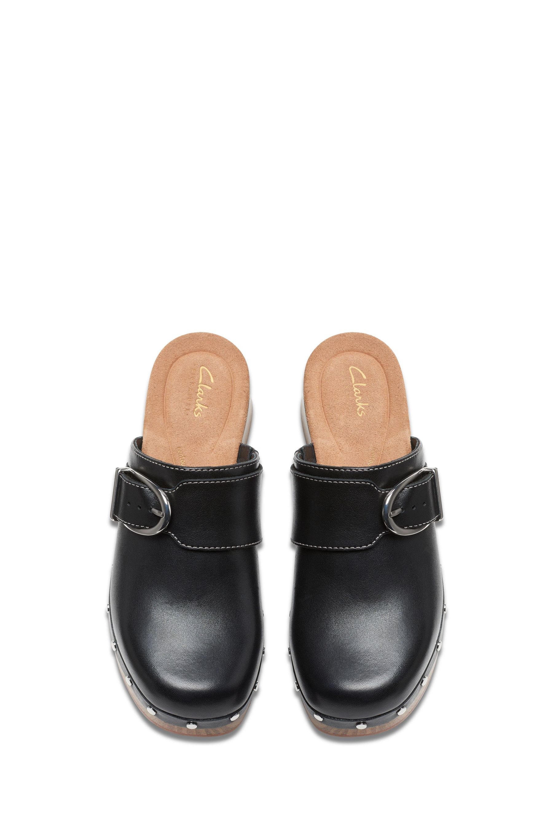 Buy Clarks Black Leather Sivanne Sun Clogs from Next Austria
