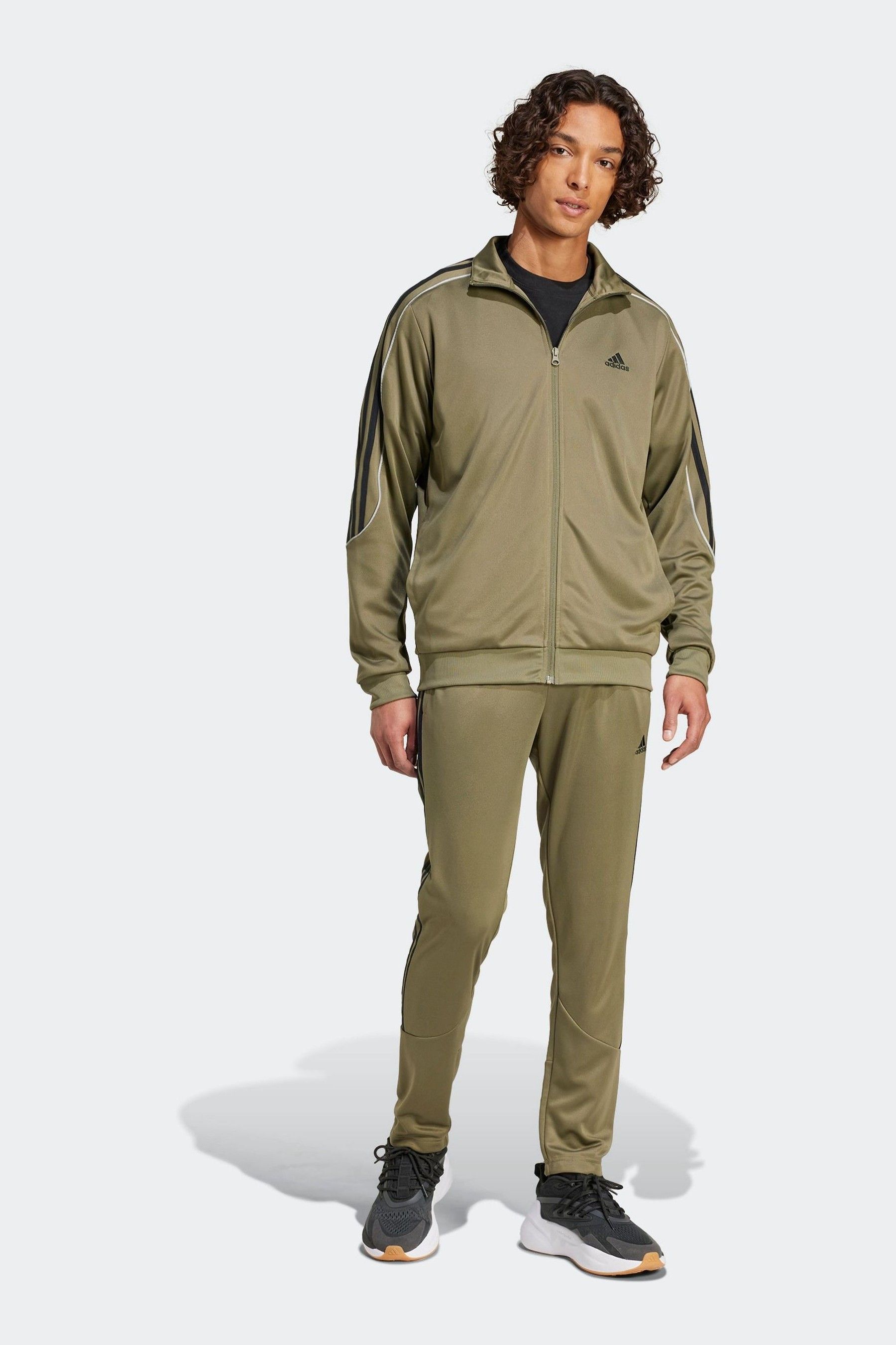 Buy adidas Green adidas Sportswear 3 Stripes Doubleknit Track Suit from the Next UK online shop