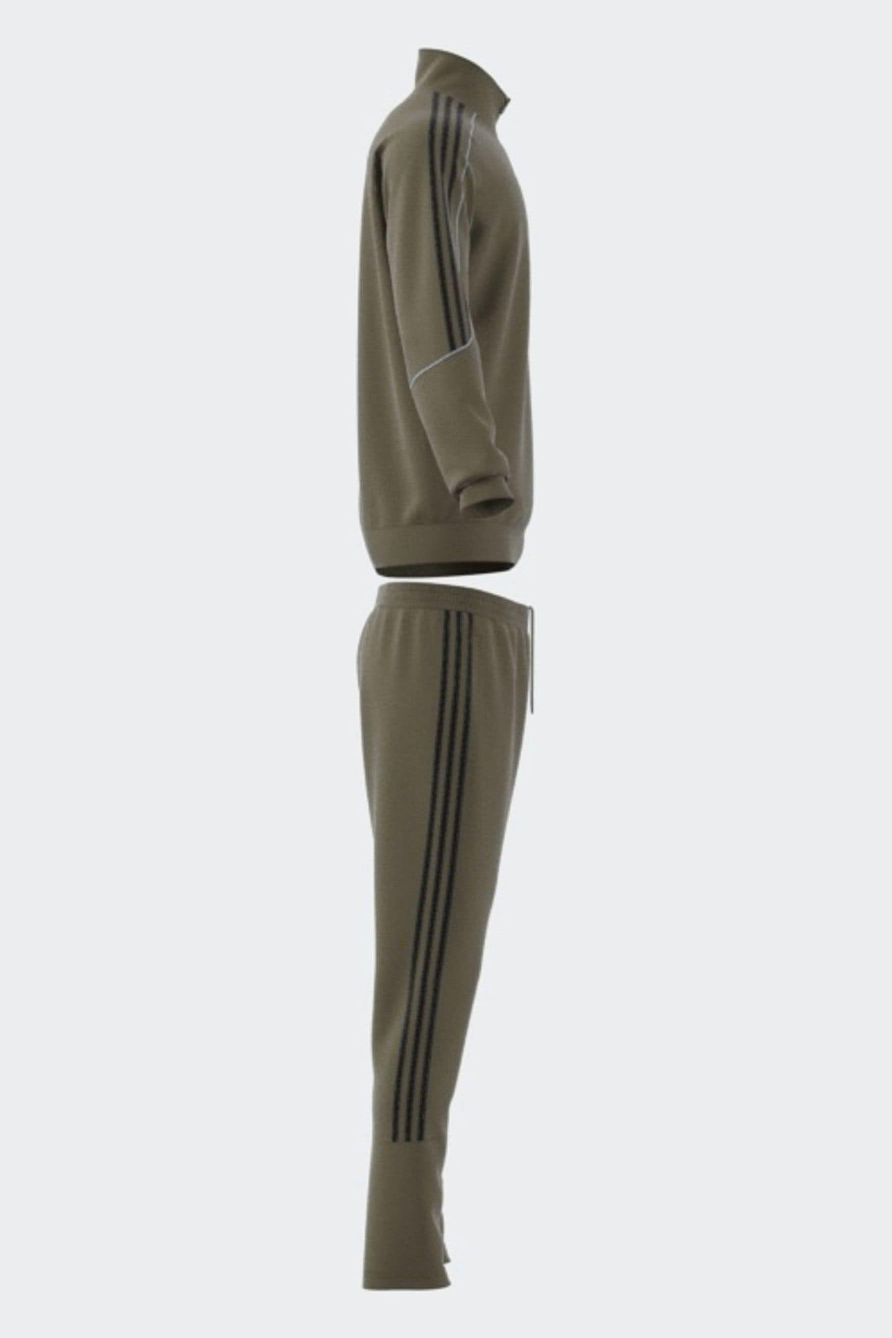 Mens olive green adidas tracksuit hot sale