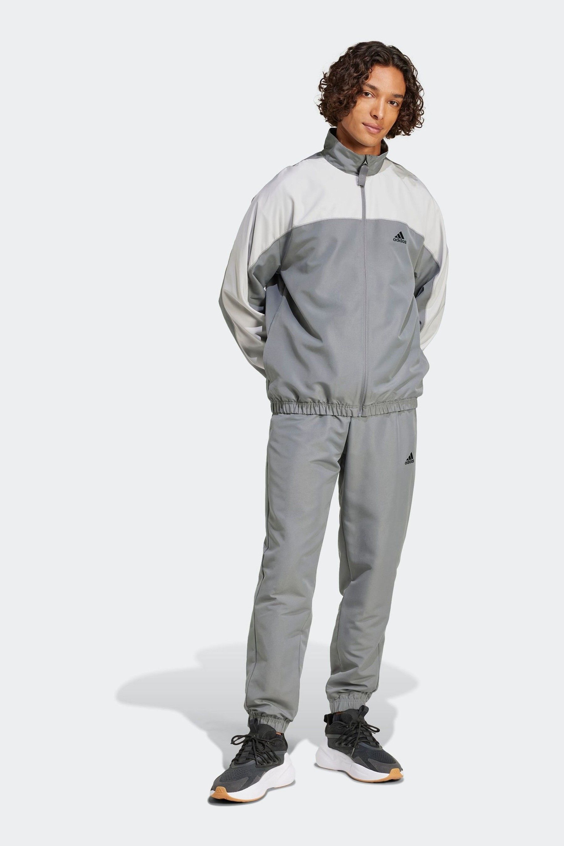 Buy adidas Grey Sportswear Woven Colorblock Tracksuit from Next Luxembourg