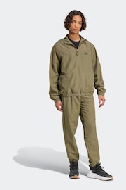 adidas Green Sportswear Woven Colorblock Tracksuit - Image 4 of 7