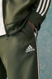 adidas Green 3 Stripes Woven Tracksuit - Image 5 of 5