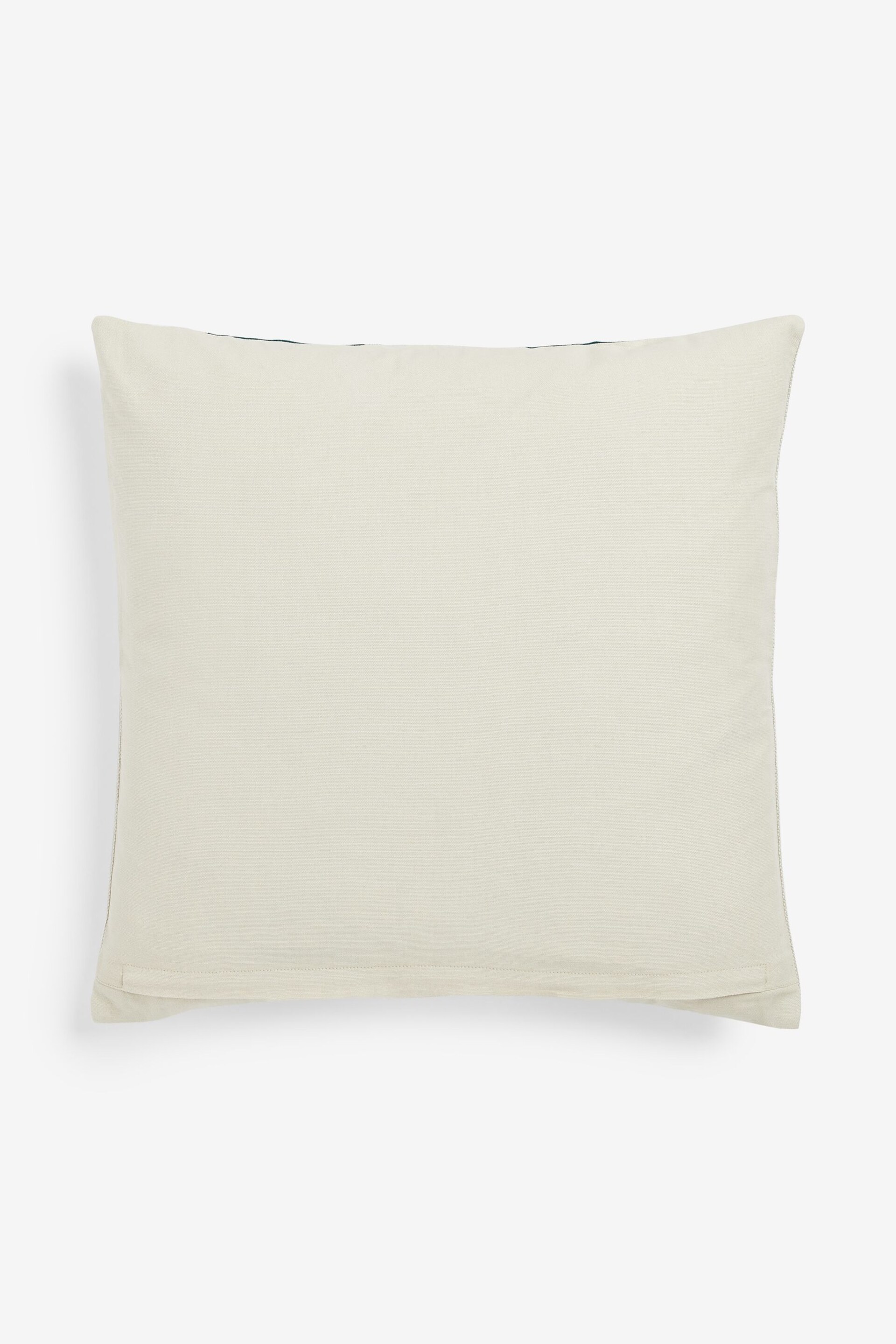 Teal Blue Stripe 50 x 50cm Linford Velvet Cushion - Image 3 of 5