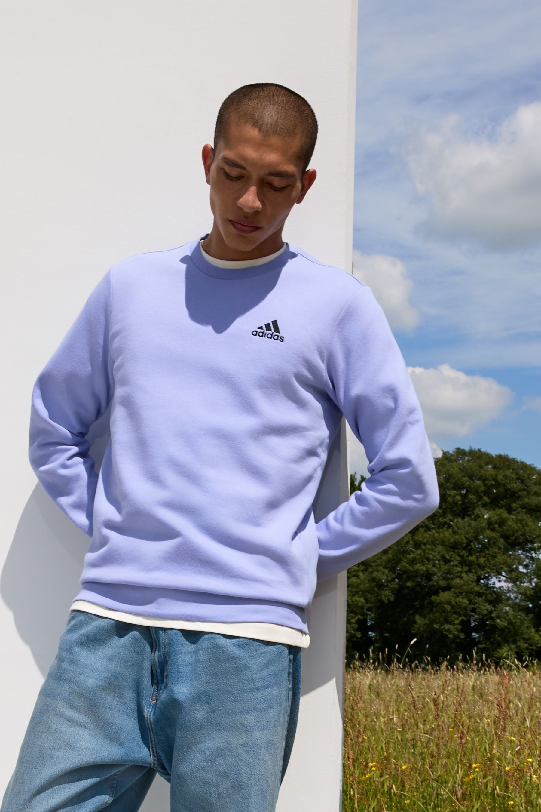Buy adidas Blue Feelcozy Sweatshirt from the Next UK online shop