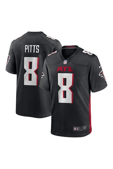 Buy Nike Black NFL Atlanta Falcons Home Game Jersey - Kyle Pitts from ...