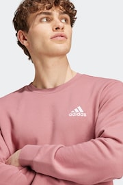 adidas Red Feelcozy Sweatshirt - Image 4 of 6