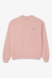 Lacoste Relaxed Fit Tonal Logo Jersey Sweatshirt - Image 5 of 6