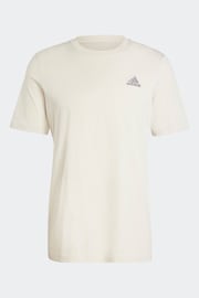 adidas Brown 100% Cotton Essentials Single Jersey Embroidered Small Logo T-Shirt - Image 7 of 8