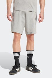 adidas Grey Essentials Trefoil Shorts - Image 1 of 9