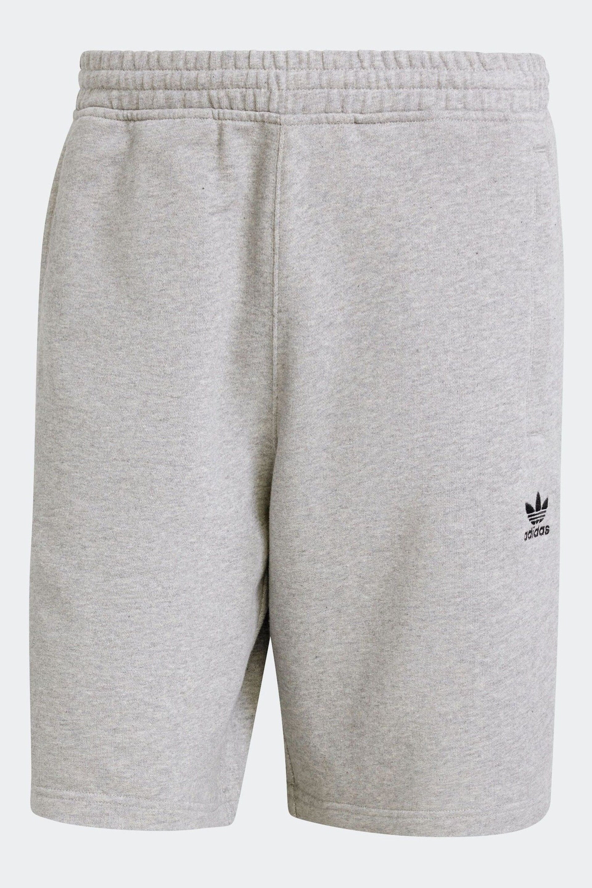 adidas Grey Essentials Trefoil Shorts - Image 7 of 9