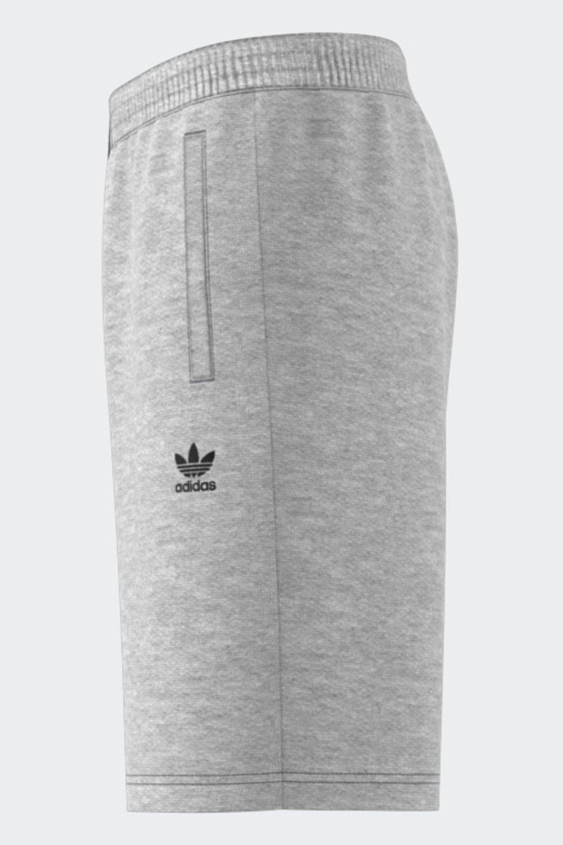 adidas Grey Essentials Trefoil Shorts - Image 9 of 9